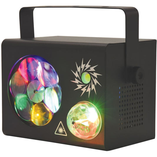 Gobo Fireflash: 4-in-1 LED & Laser Effect - FX Light