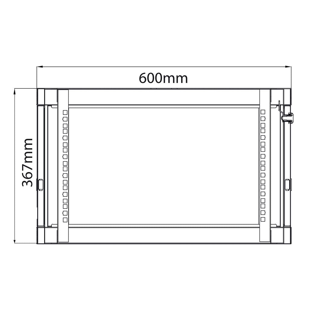 19" Rack Cabinets - 6U x 600mm Deep - RC6U600