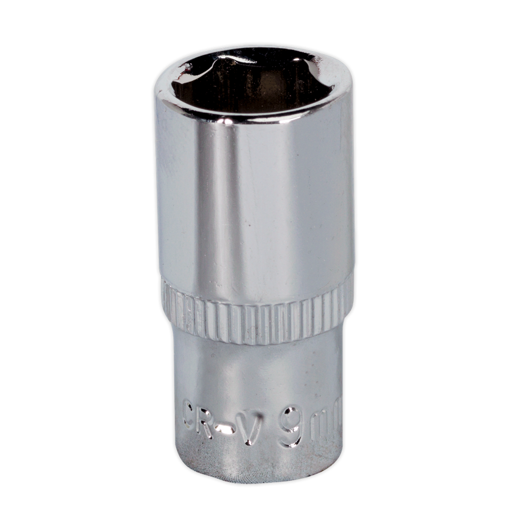 WallDrive&#174; Socket 9mm 1/4"Sq Drive Fully Polished