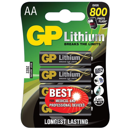 Lithium Battery - AA pack of 4