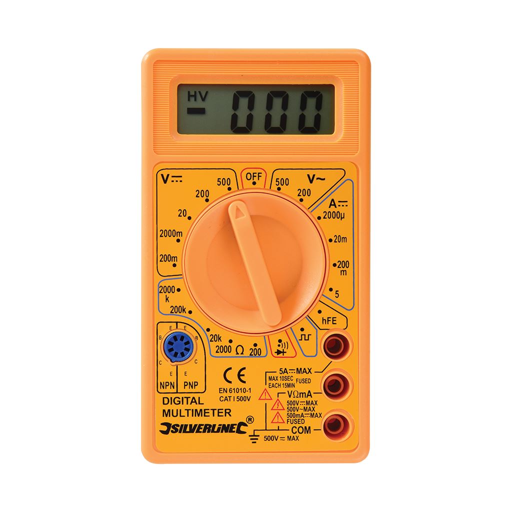 Silverline Digital Multimeter - AC & DC