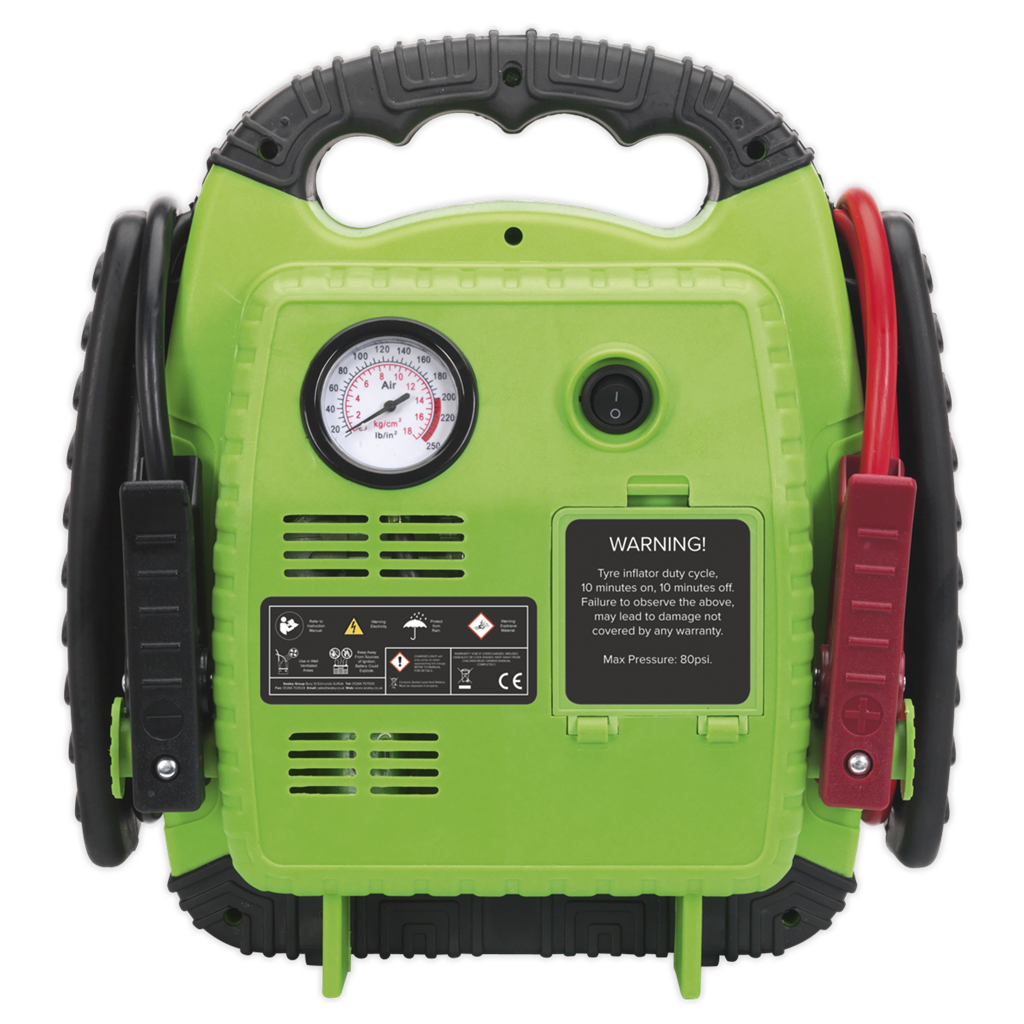 RoadStart&#174; Emergency Jump Starter with Air Compressor 12V 900 Peak Amps