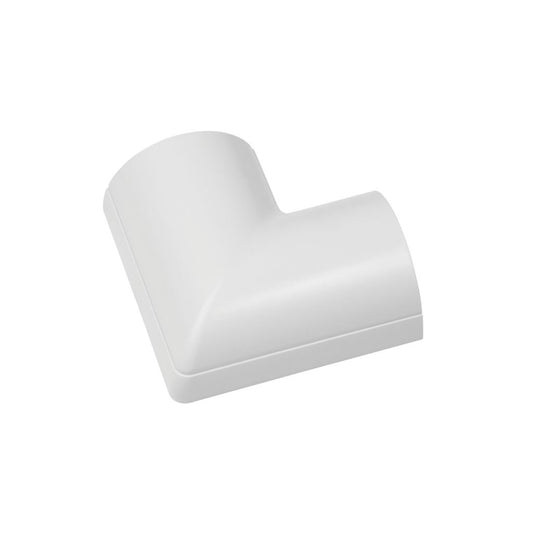 Clip over trunking accessories 50x25 - Clip-Over white Flat Bend 50x25mm Bag of - FLFB5025W-5PK