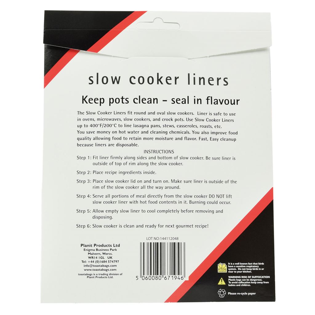 Toastabags Slow Cooker Liners - - 5 Pack - SCL5