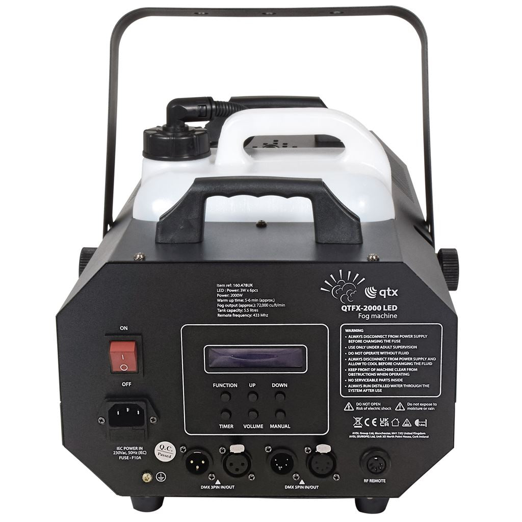 High Power Smart LED Fog Machine 2000W - QTFX-2000