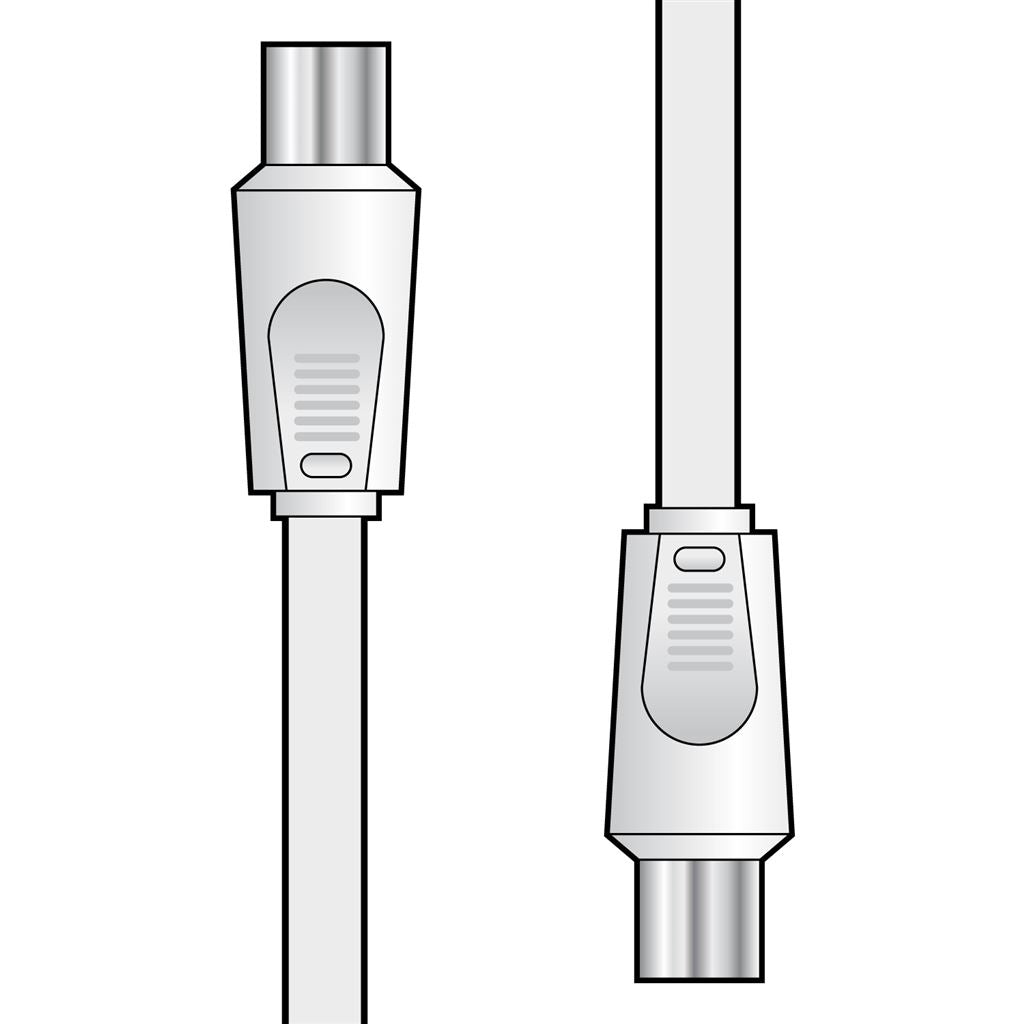 Coaxial Plug to Plug Leads - 10.0m