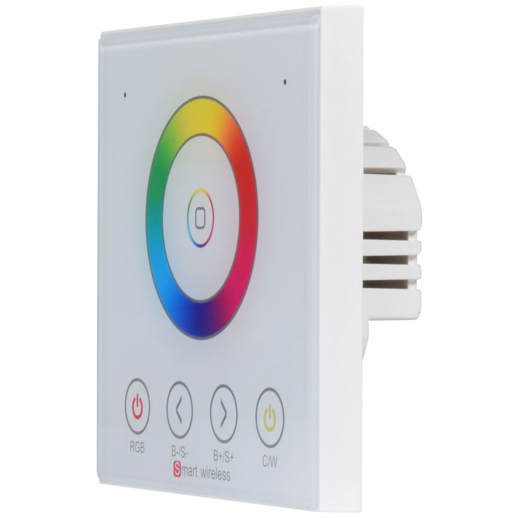 RGBW WiFi Controller with Wall Plate - Touch