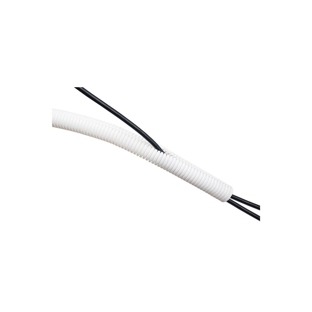 D-Line Cable Tidy Tube - 1.1m 25mm White - CTT1.1/25W