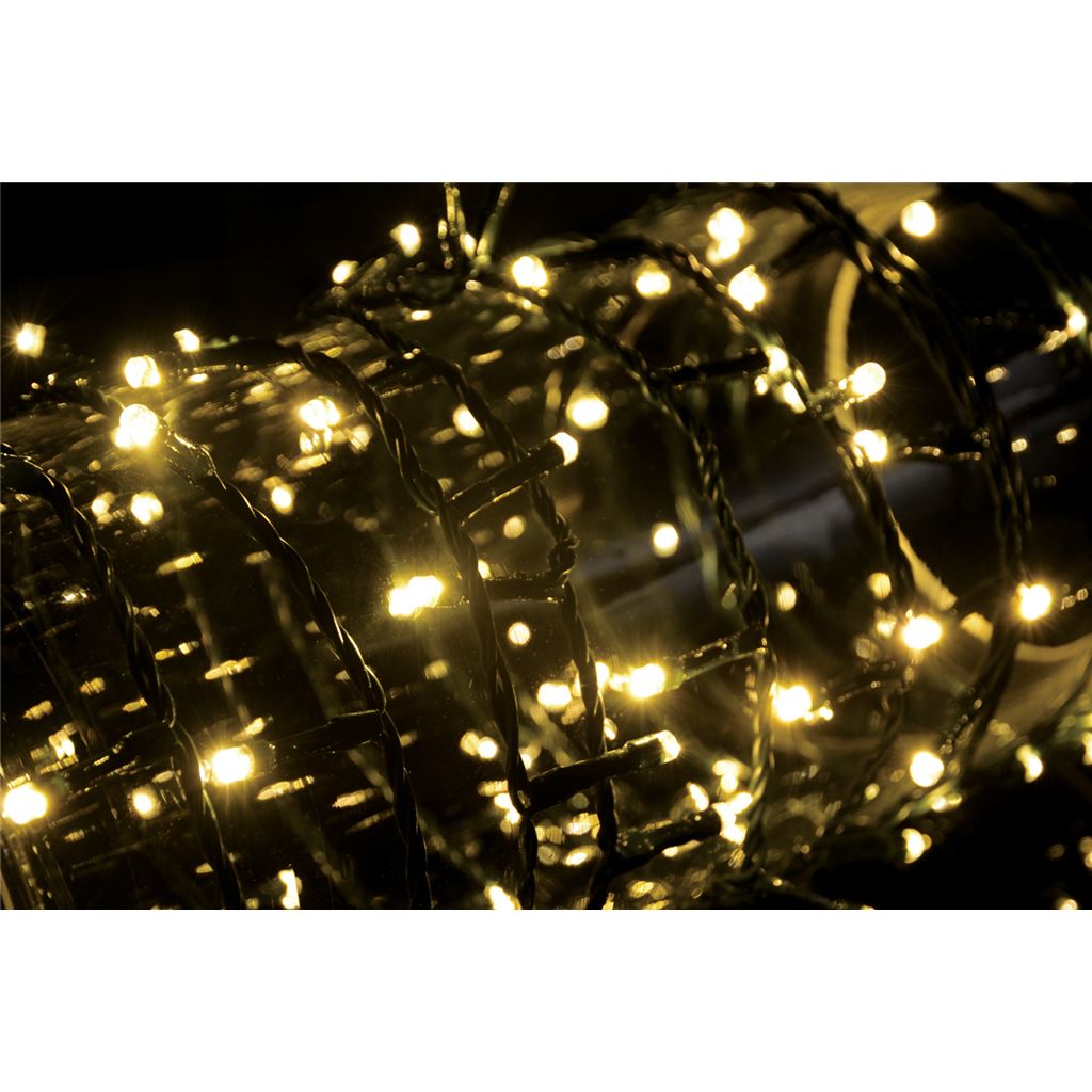 Multi-Sequence LED Indoor/Sheltered Outdoor String Lights with 24-Hour Auto-Timer - 200 w/Timer WW - 200TS-WW