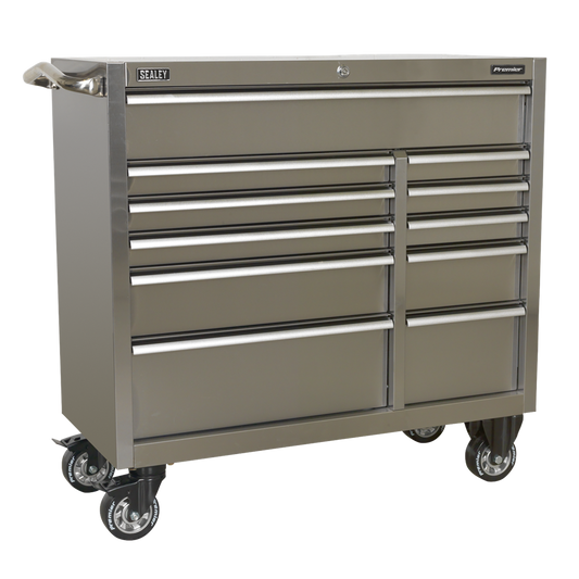 Rollcab 11 Drawer 1055mm Stainless Steel Heavy-Duty