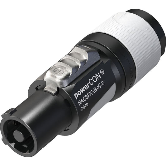Neutrik&#174; NAC3FXX Powercon Connectors - NAC3FXXB-W-S