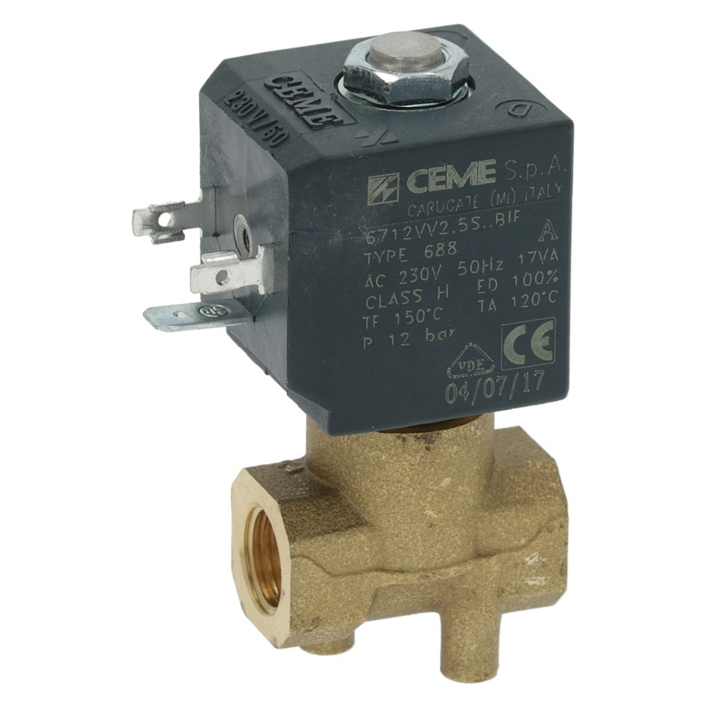 Solenoid Valve 2-ways Ceme &#248; 1/4"f 230v