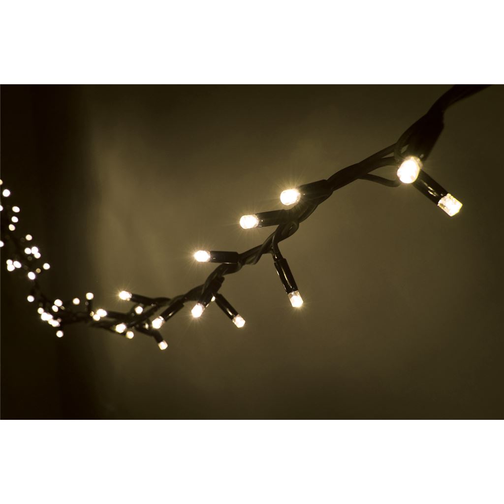 Heavy Duty Compact Connectable Outdoor Garland LED String Lights - 180 WW - 180-COMP-WW