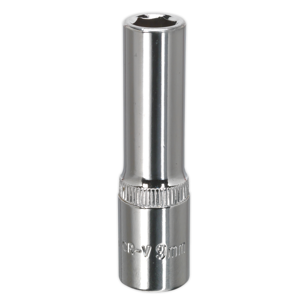 WallDrive&#174; Socket 9mm Deep 3/8"Sq Drive Fully Polished