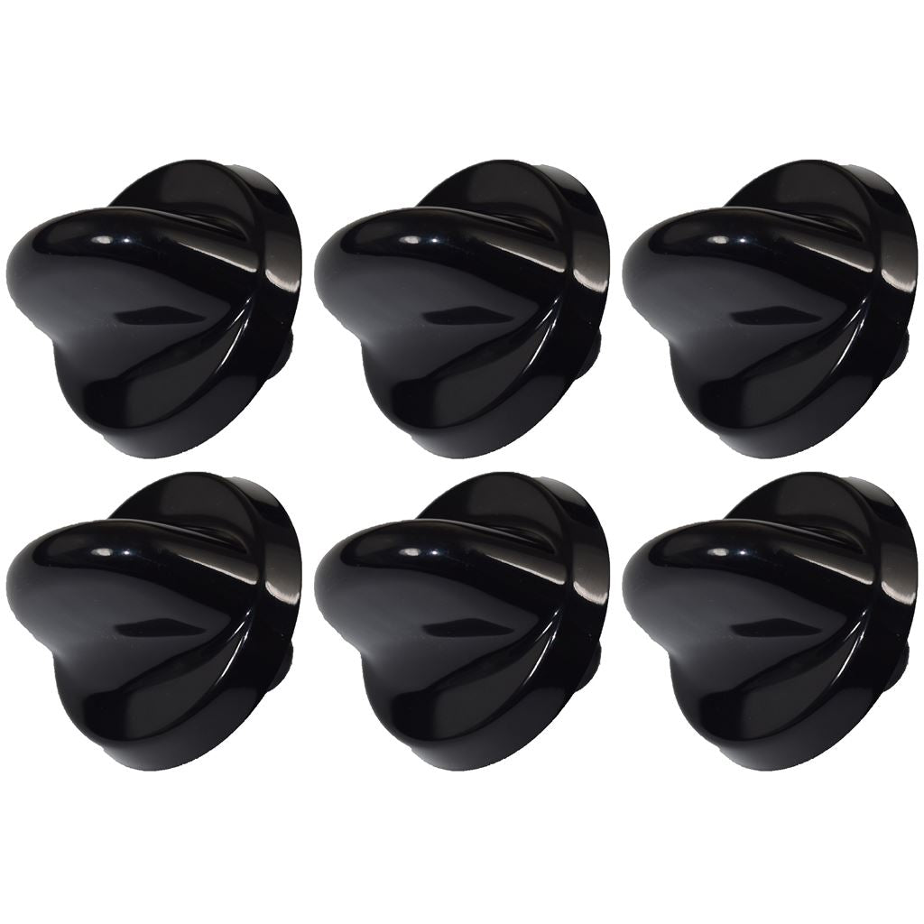 Belling 300 Series Compatible Black Oven Cooker Hob Control Knob Pack of 6