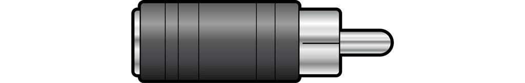 WE1197 Adaptor RCA plug to 3.5mm mono socket