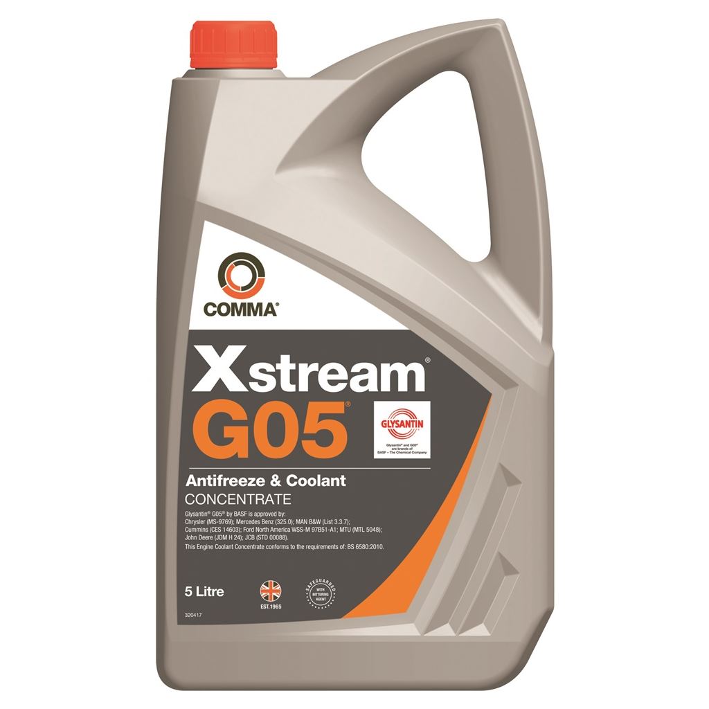 Xstream G05 Heavy Duty Antifreeze & Coolant - Concentrated - 5 Litre