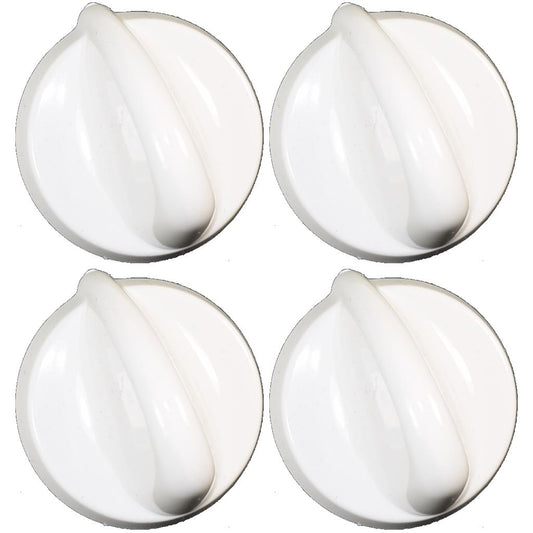 Belling 300 Series Compatible White Oven Cooker Hob Control Knob Pack of 4