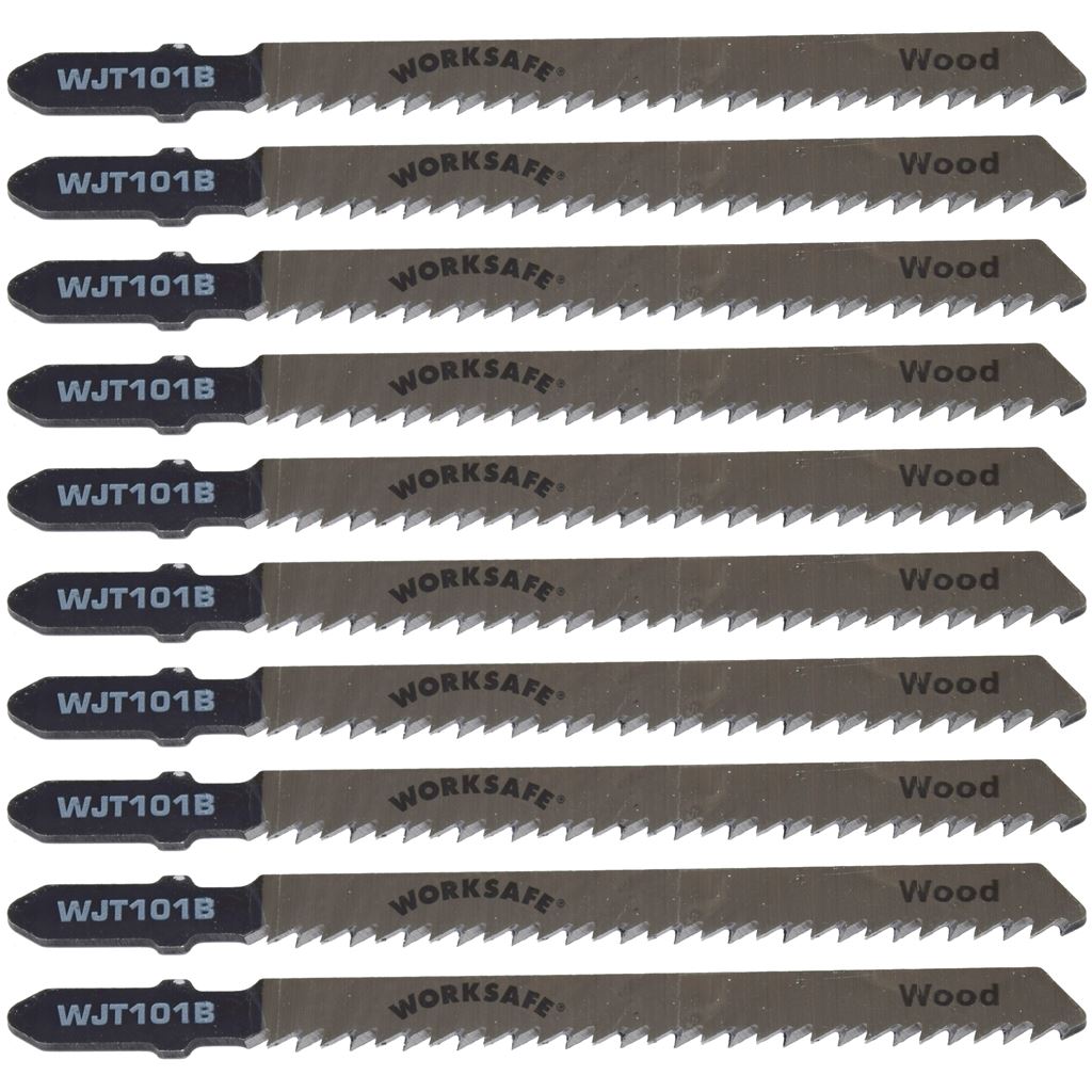 Jigsaw Blade for Wood and Plastic 75mm 10tpi Pack of 10