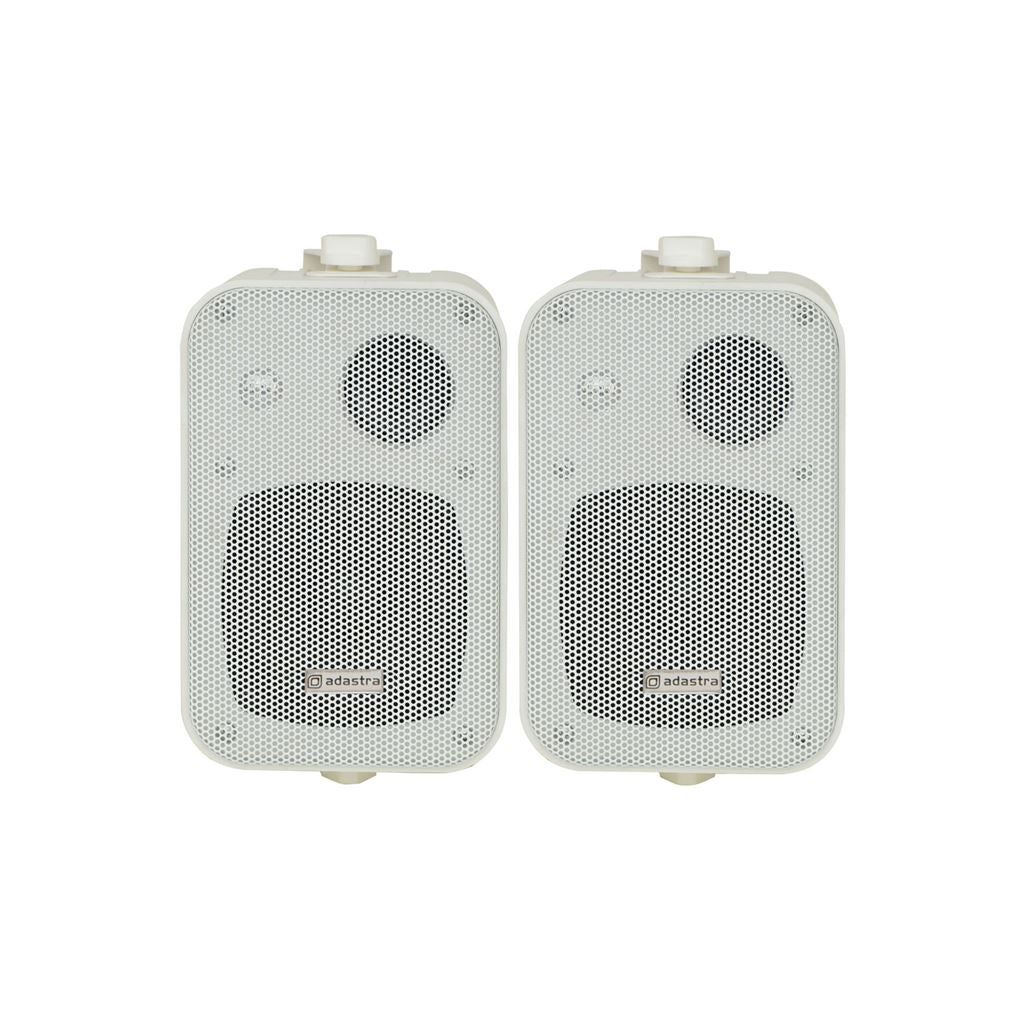 100V Line Background Speakers 4 Inch - 4" 30W White Pair - B30V-W