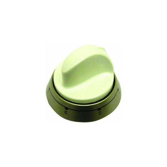 Knob 6 Heat White for Hotpoint Cookers and Ovens