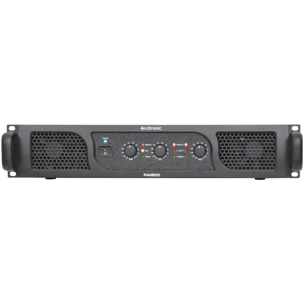 P Series Stereo & Sub Power Amplifiers - P44800 2 x 400W + 800W