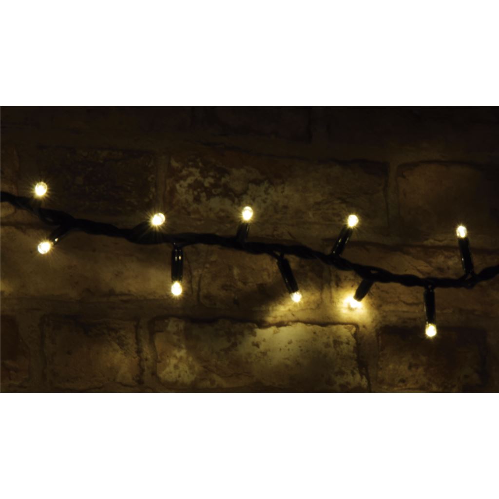 Heavy Duty Compact Connectable Outdoor Garland LED String Lights - 180 WW - 180-COMP-WW