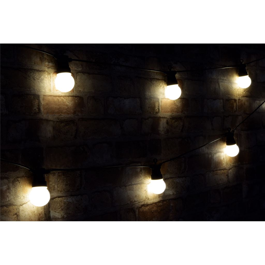 Outdoor LED Festoon Lights - 10 Bauble Warm White - BOF10WW