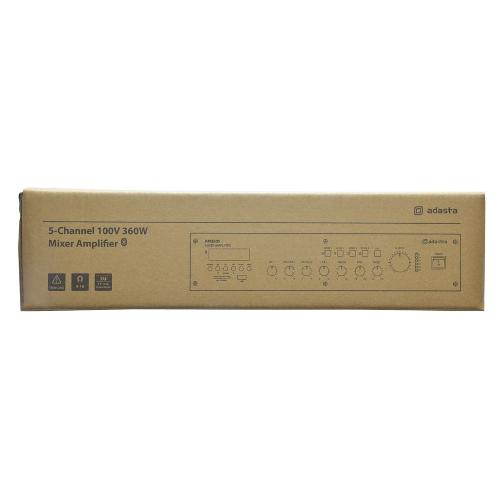 RM series 5-channel 100V mixer amplifier - RM360S Mixer-Amplifier