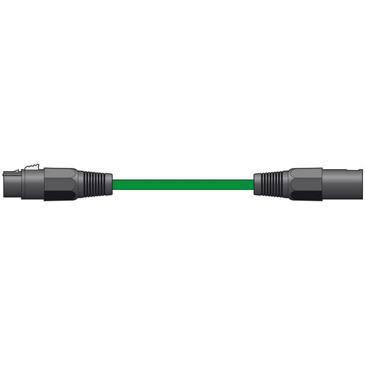 Classic Microphone Leads XLR Female - XLR Male - 1.5m Green - XF-XM150GN