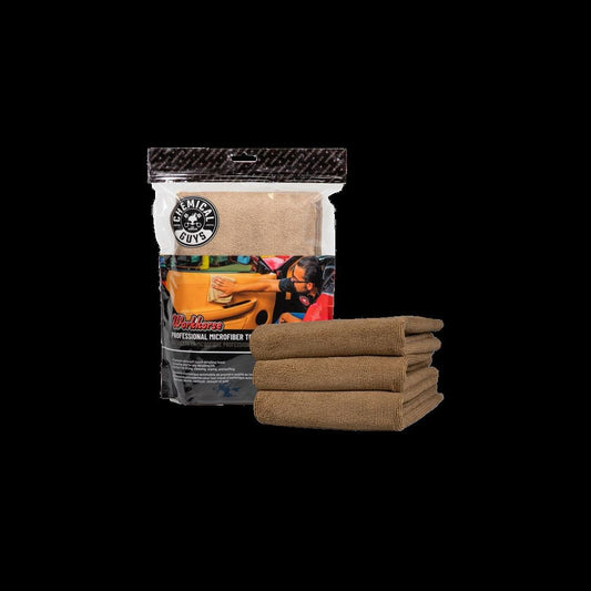 Chemical Guys Workhorse Microfiber Tan (3 Pack)