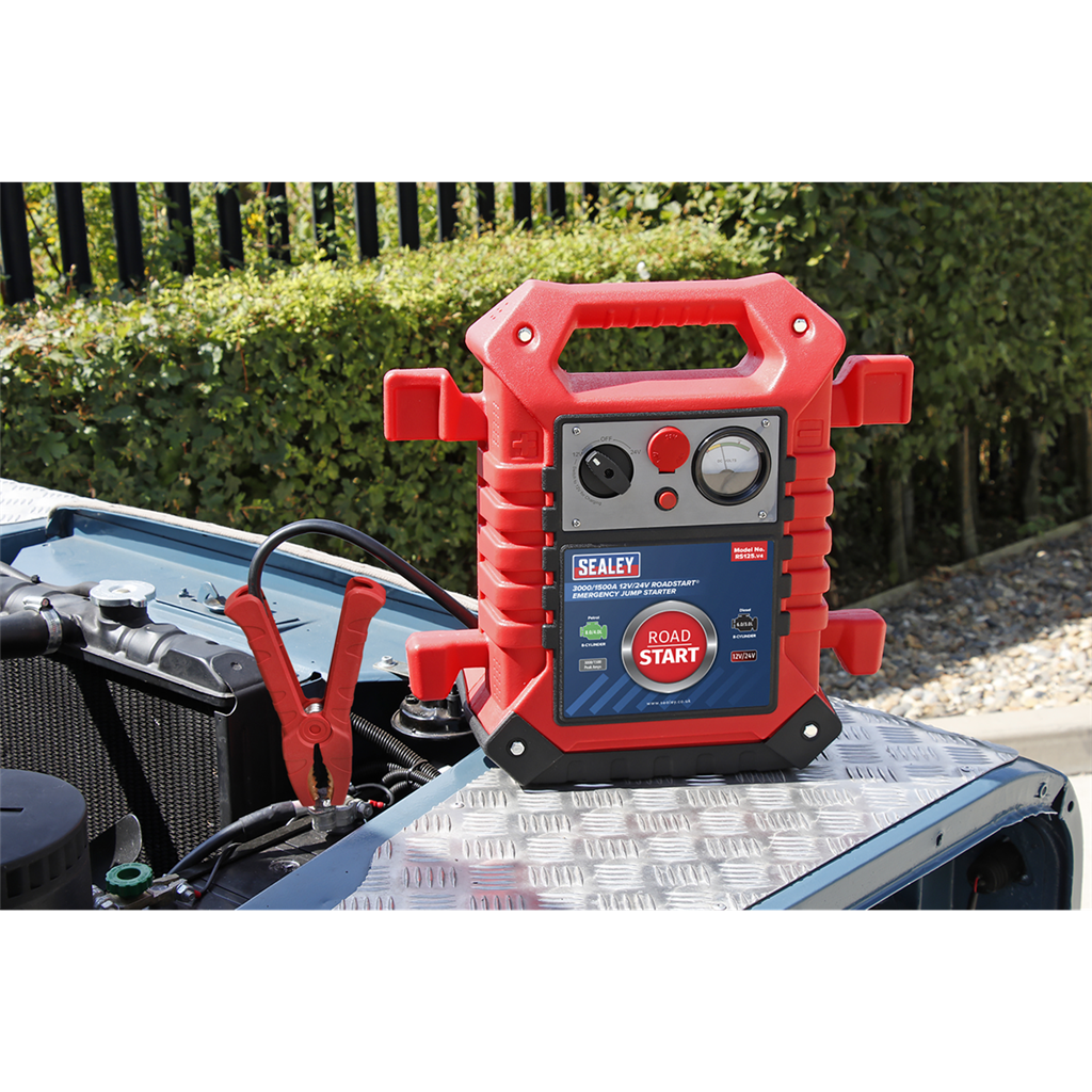 RoadStart&#174; Emergency Jump Starter 12/24V 3000/1500 Peak Amps