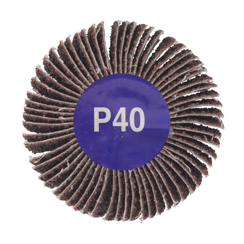 Flap Wheel &#216;80 x 50mm 40Grit 6mm Shaft