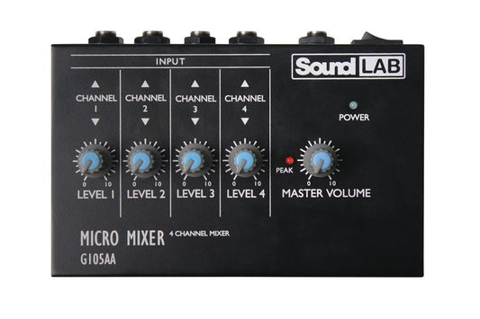 Soundlab 4 Channel Mono Mixer