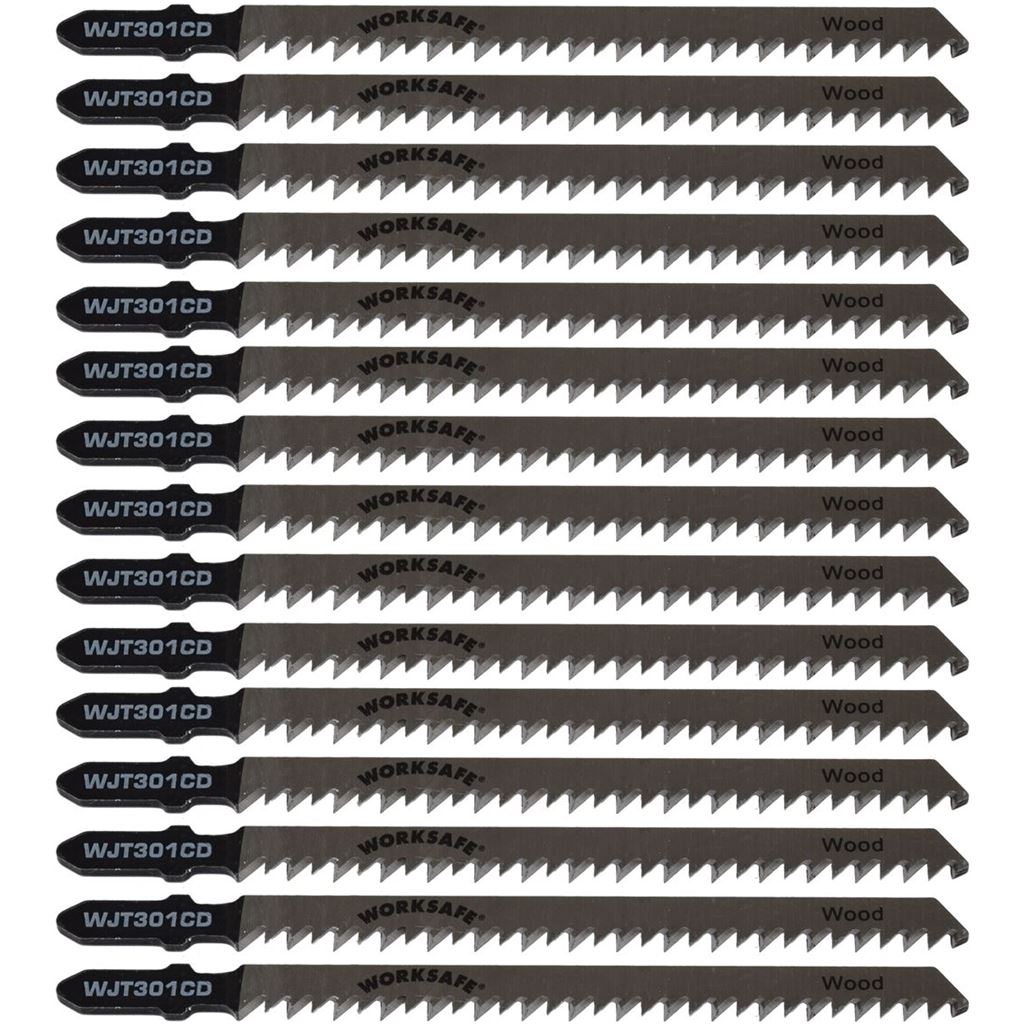 Jigsaw Blade for Wood & Plastics 90mm 8tpi Pack of 15