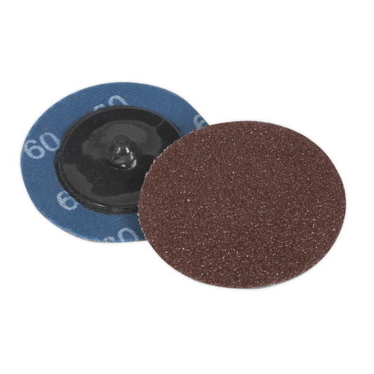 Quick-Change Sanding Disc &#216;50mm 60Grit Pack of 10