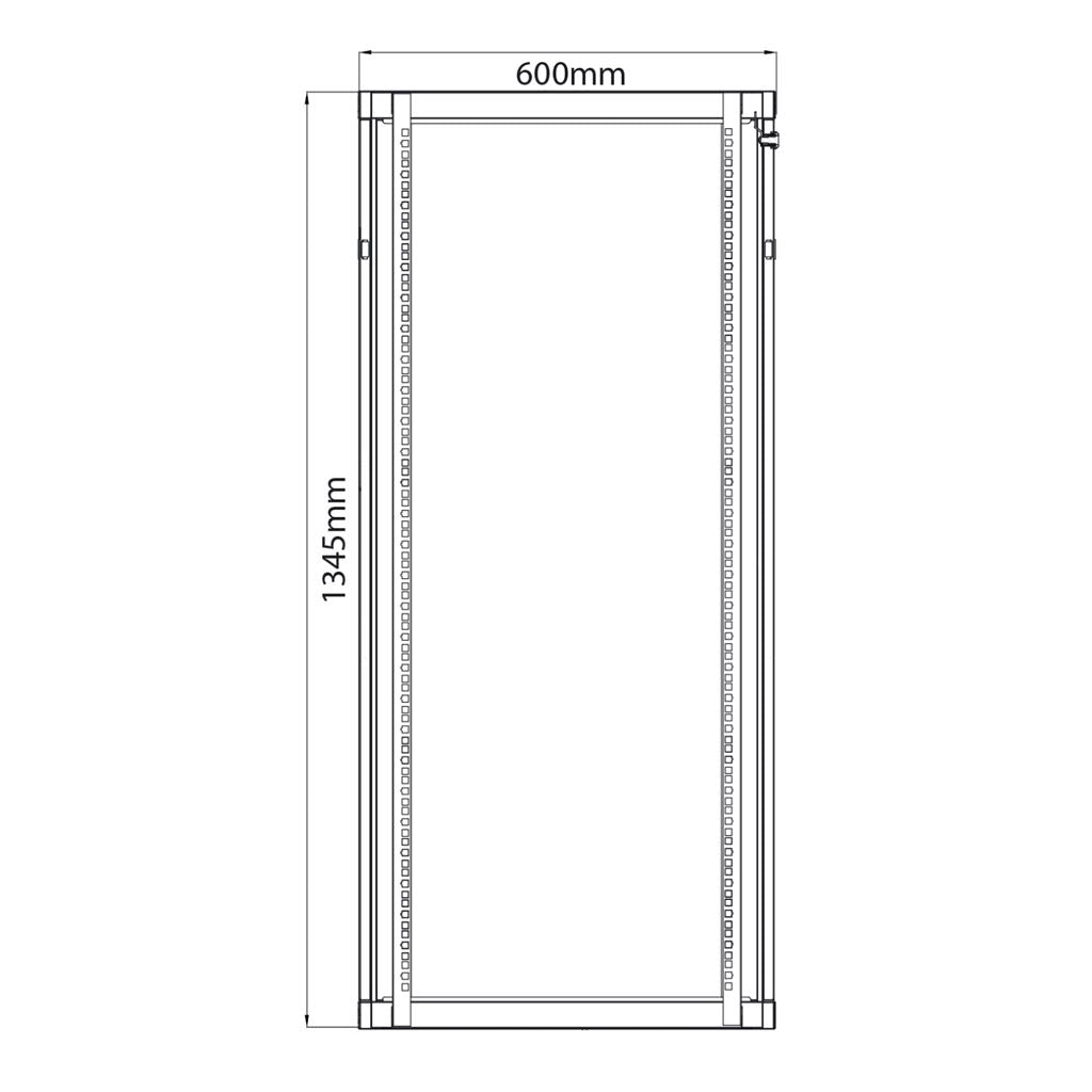 19" Rack Cabinets - 28U x 450mm Deep - RC28U450