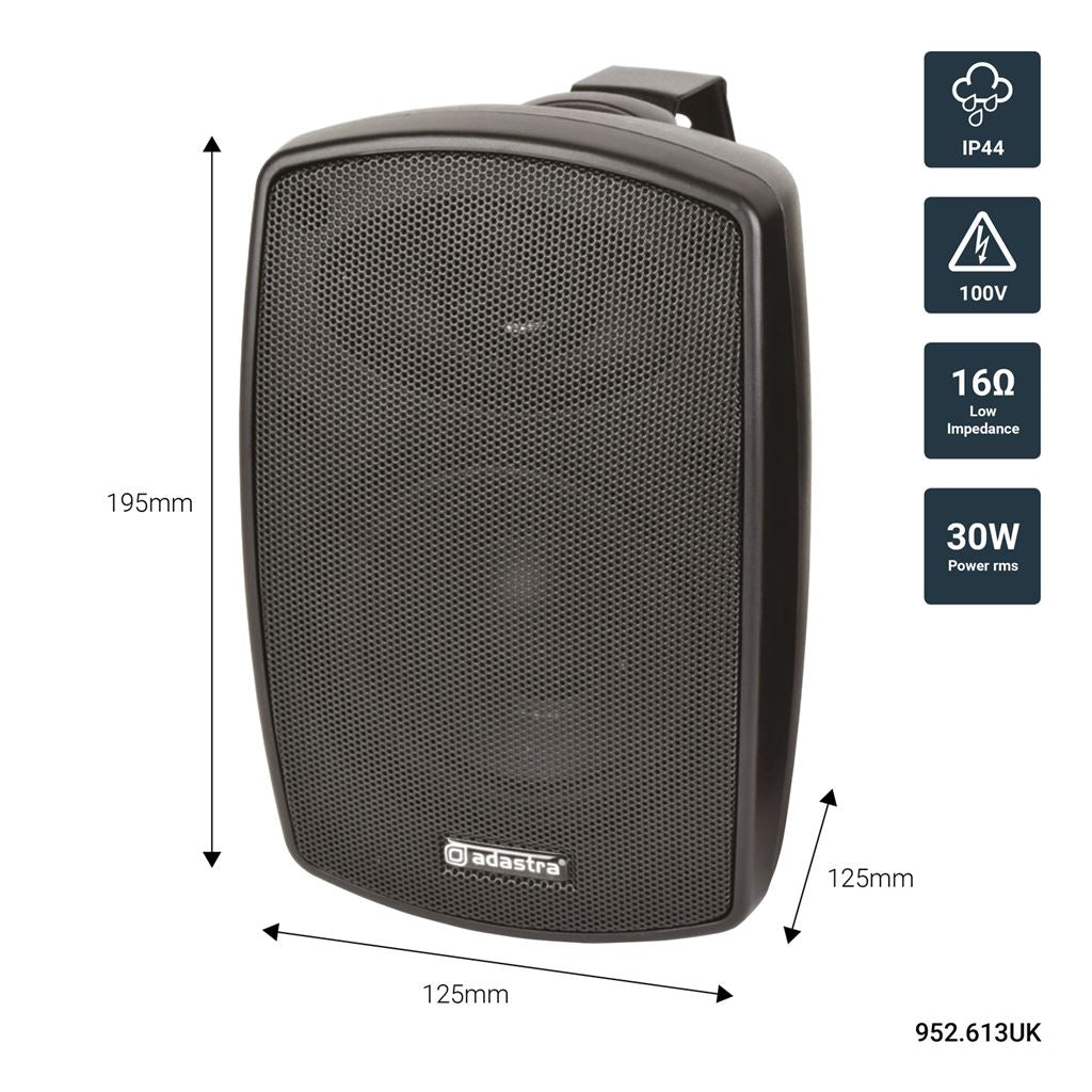 BHV Series IP44 Background Speakers 100V - BH4V-B Black