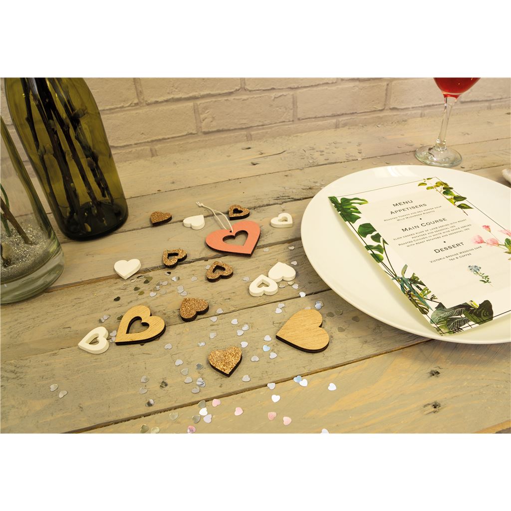 Wooden Table Confetti