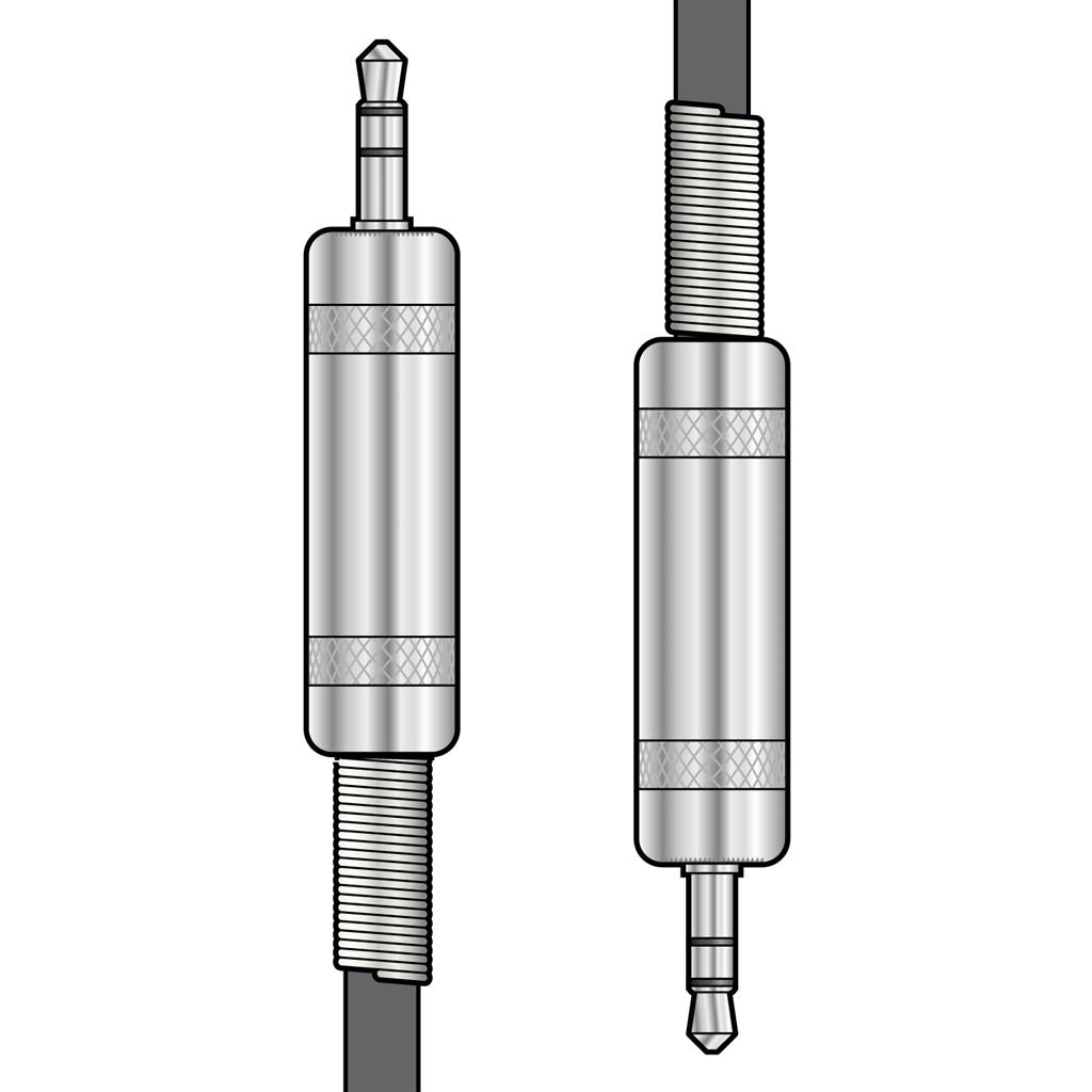 Classic Audio Leads 3.5mm TRS Jack Plug - 3.5mm TRS Jack Plug - 0.75m - S3J075