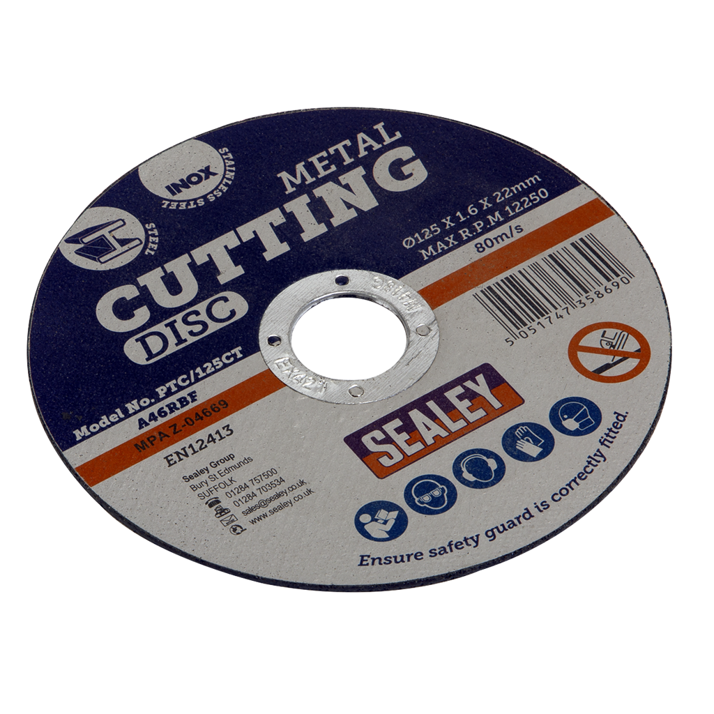 Cutting Disc &#216;125 x 1.6mm 22mm Bore