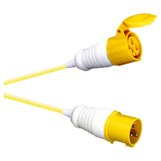 16A 110V Yellow High Current Extension Lead 2.5mm Cable