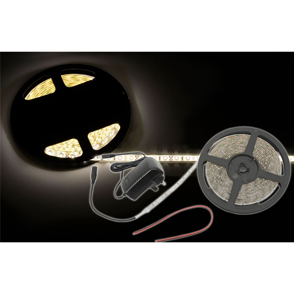 5m DIY LED tape kit - single colour IP65 - WW - DIY-WW60