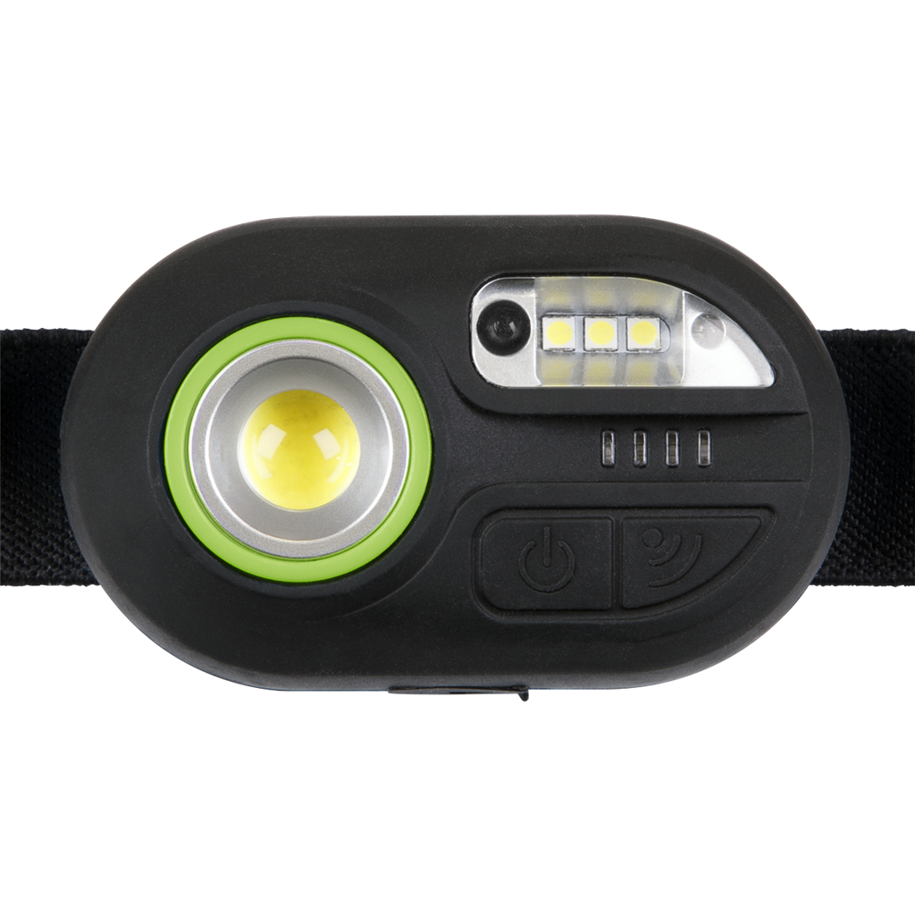 Rechargeable Headlight with Auto-Sensor 3W COB & 1W SMD LED