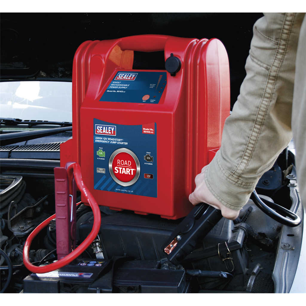 RoadStart&#174; Emergency Jump Starter 12V 3200 Peak Amps