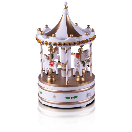 Wooden Carousel Music Box