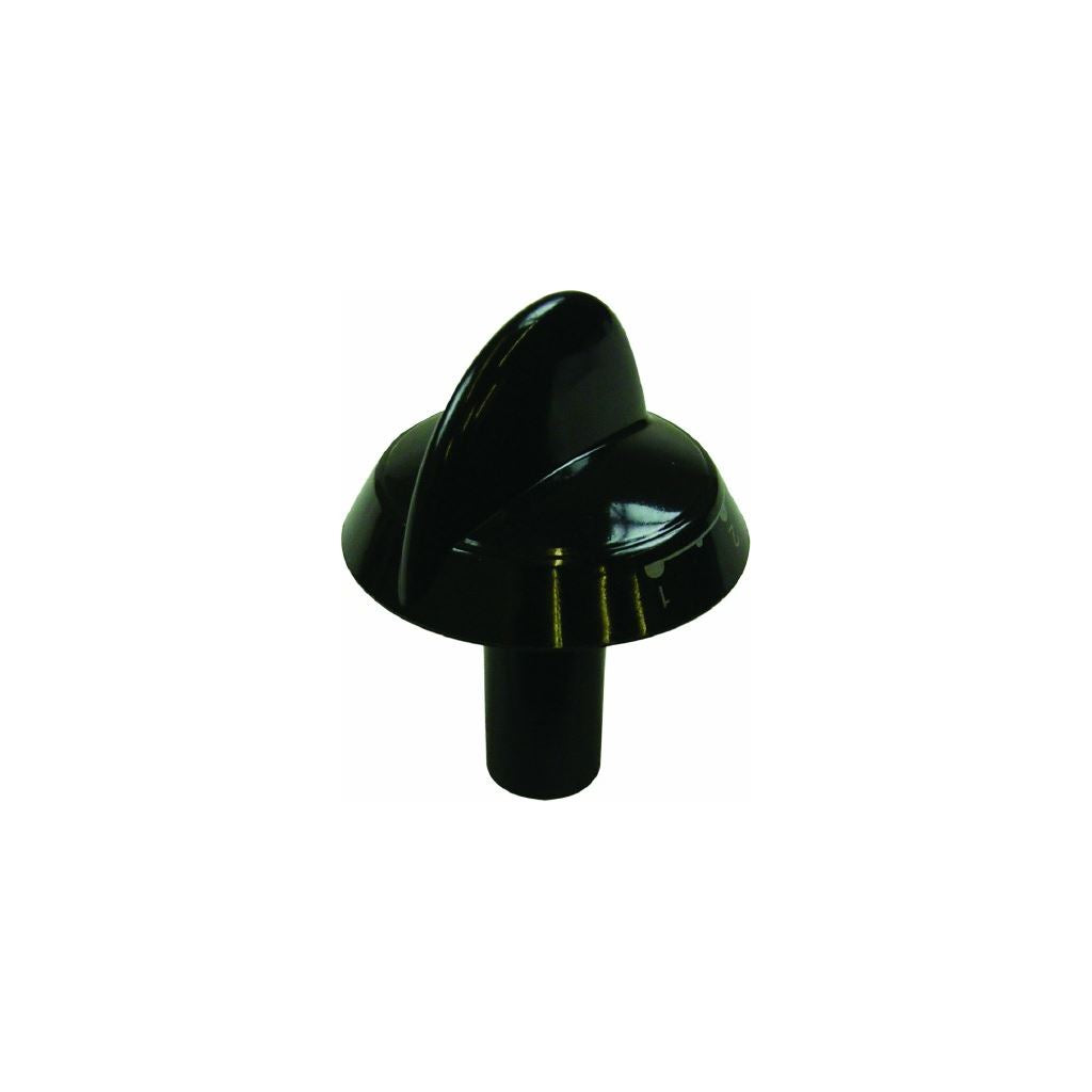 Knob Single Black for Hotpoint Cookers and Ovens