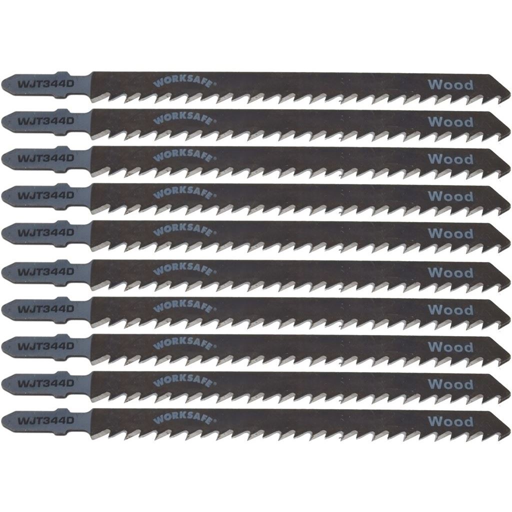 Jigsaw Blade for Wood 105mm 6tpi Pack of 10