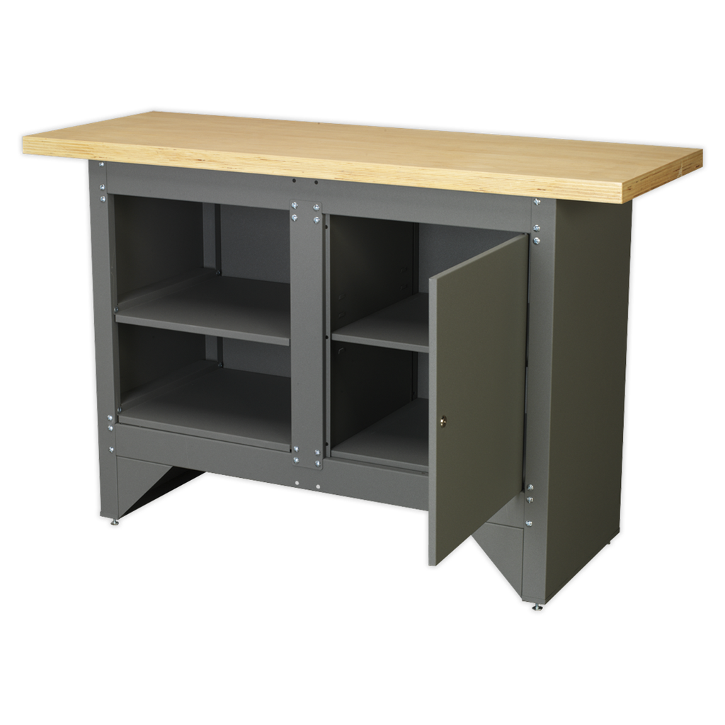 Workbench with Cupboard Heavy-Duty