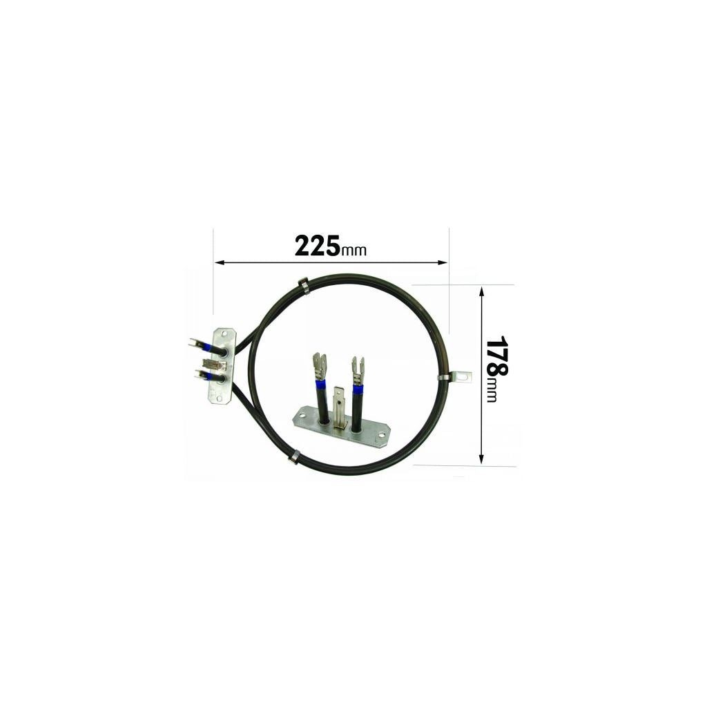 Fan Oven Heating Element - 2000w for Hotpoint/Indesit/Cannon Cookers and Ovens